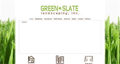 Desktop Screenshot of greenslatelandscaping.com