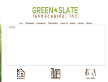 Tablet Screenshot of greenslatelandscaping.com